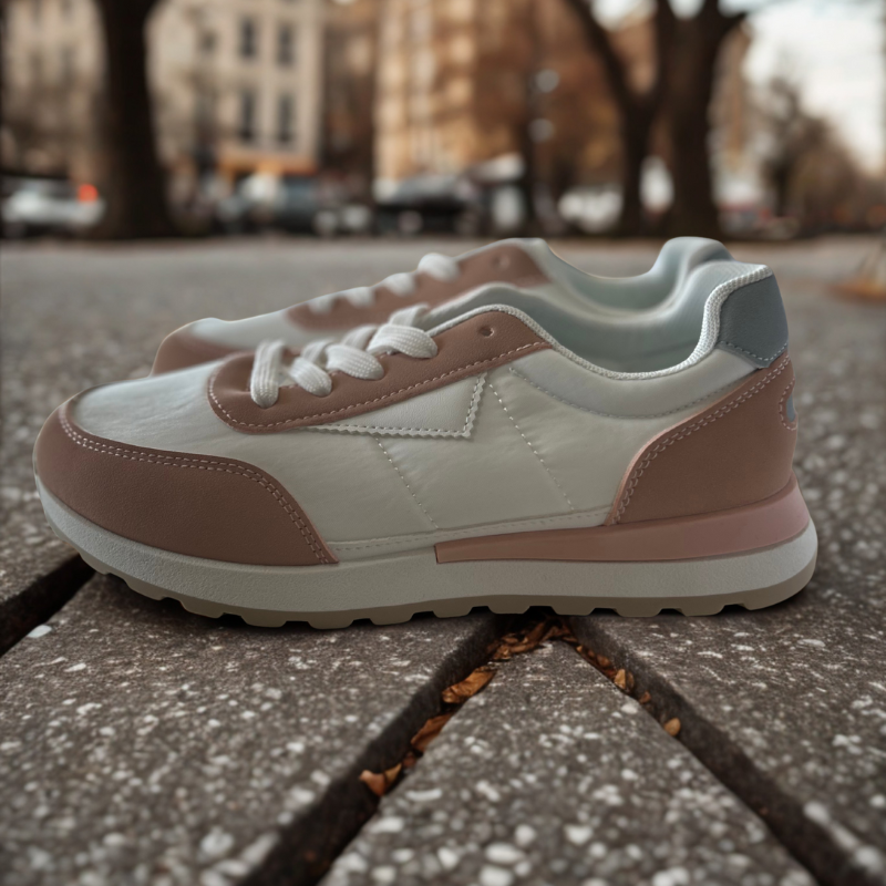 alt: "Zapatillas Urbanas Rosa Soft Terra para mujer, cómodas y modernas"