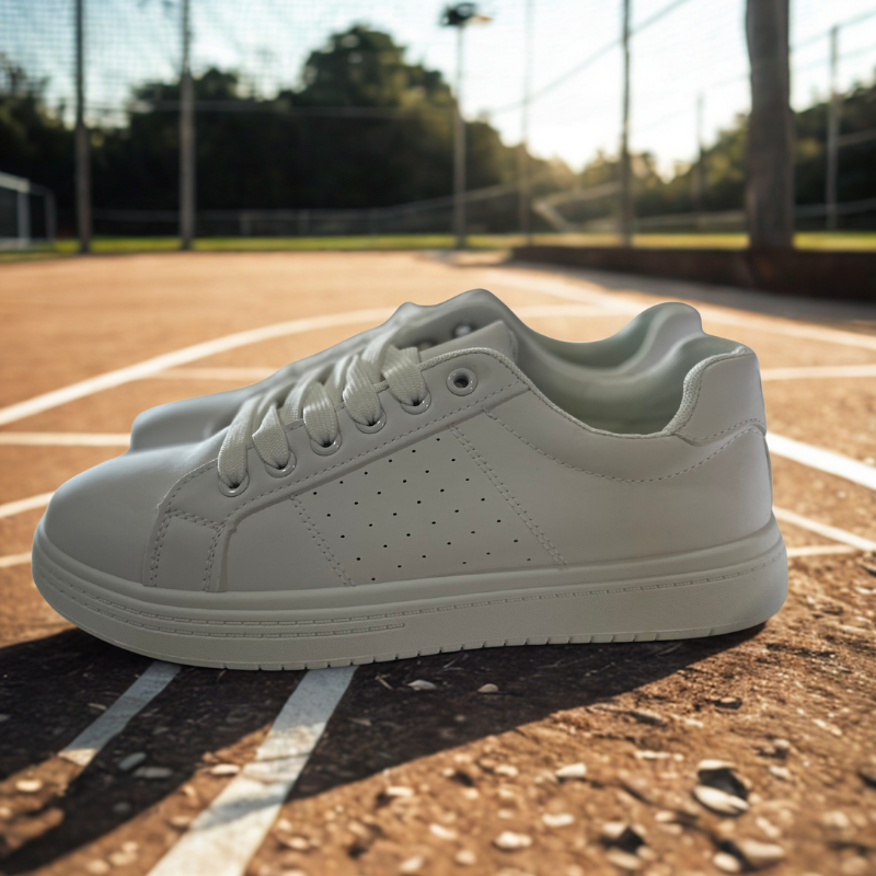 Descubre las Zapatillas Urbanas Blancas Terra Pure, un diseño moderno, cómodo y versátil. Perfectas para combinar con cualquier look, ofrecen ligereza, estilo y confort en cada paso. ¡Ideales para tu día a día!