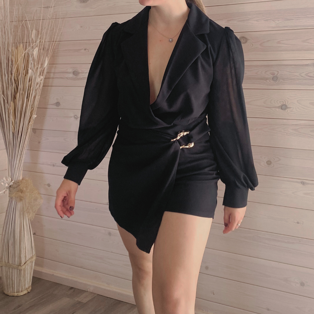 VESTIDO CORTO NEGRO 2 WB