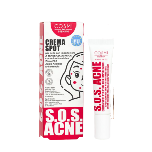 Crema antiacné COSMI Premium S.O.S. Acne con ácido mandélico, zinc PCA, ácido azelaico y D-pantenol.